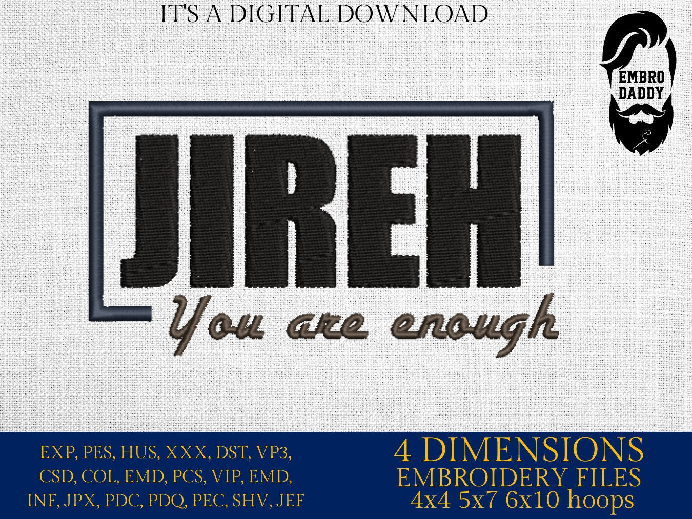 Machine Embroidery files, Jesus made me a fisher of men , PES, DST, xxx, hus & more