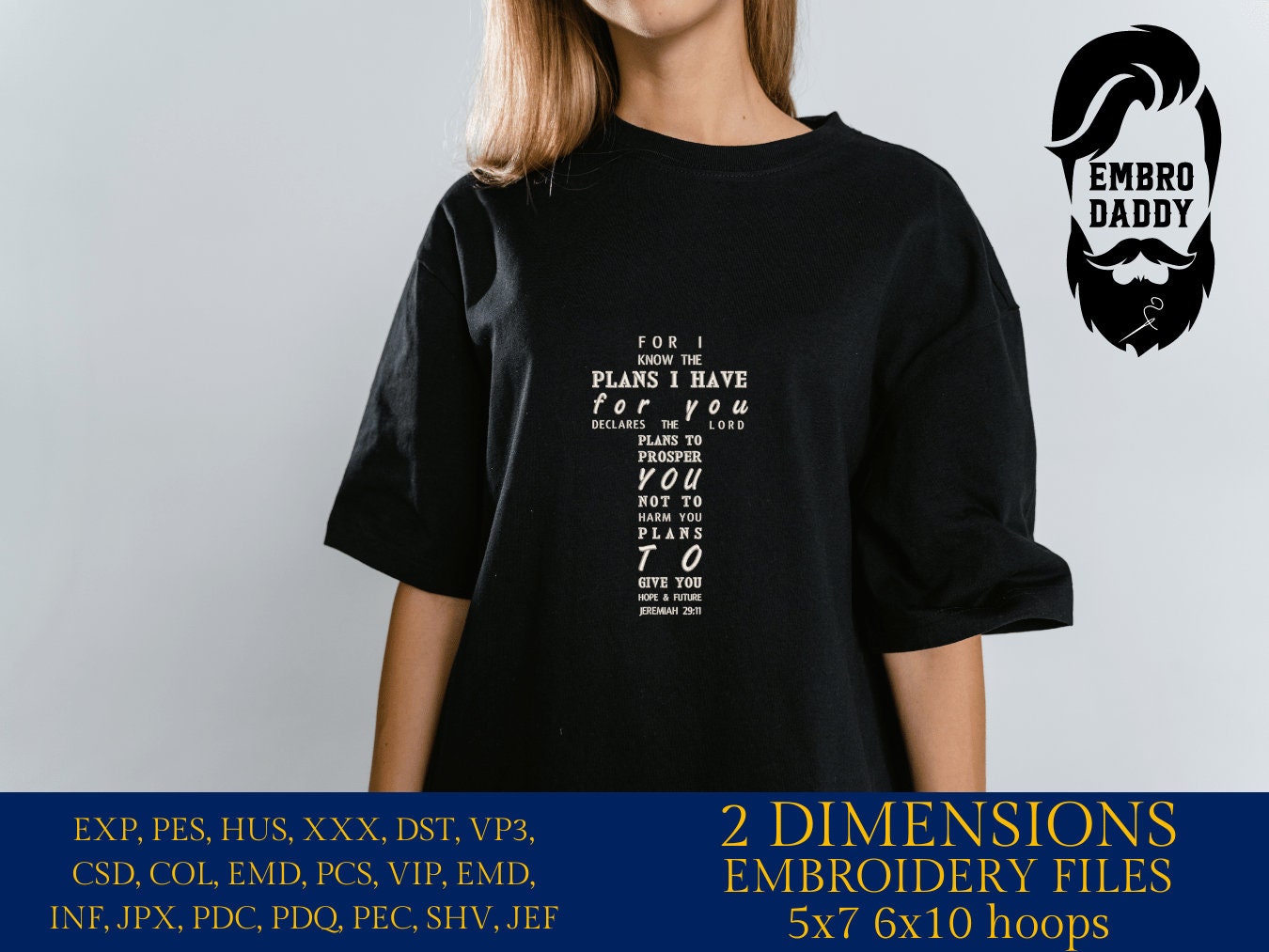 Machine Embroidery files, for I know plans I have, Jeremiah, PES, xxx, hus & more