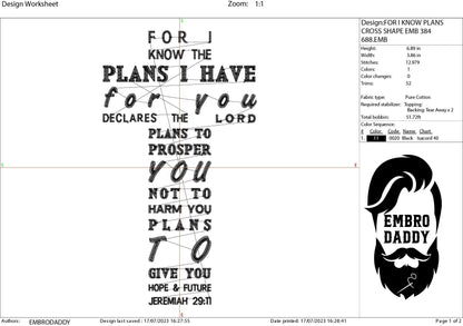 Machine Embroidery files, for I know plans I have, Jeremiah, PES, xxx, hus & more