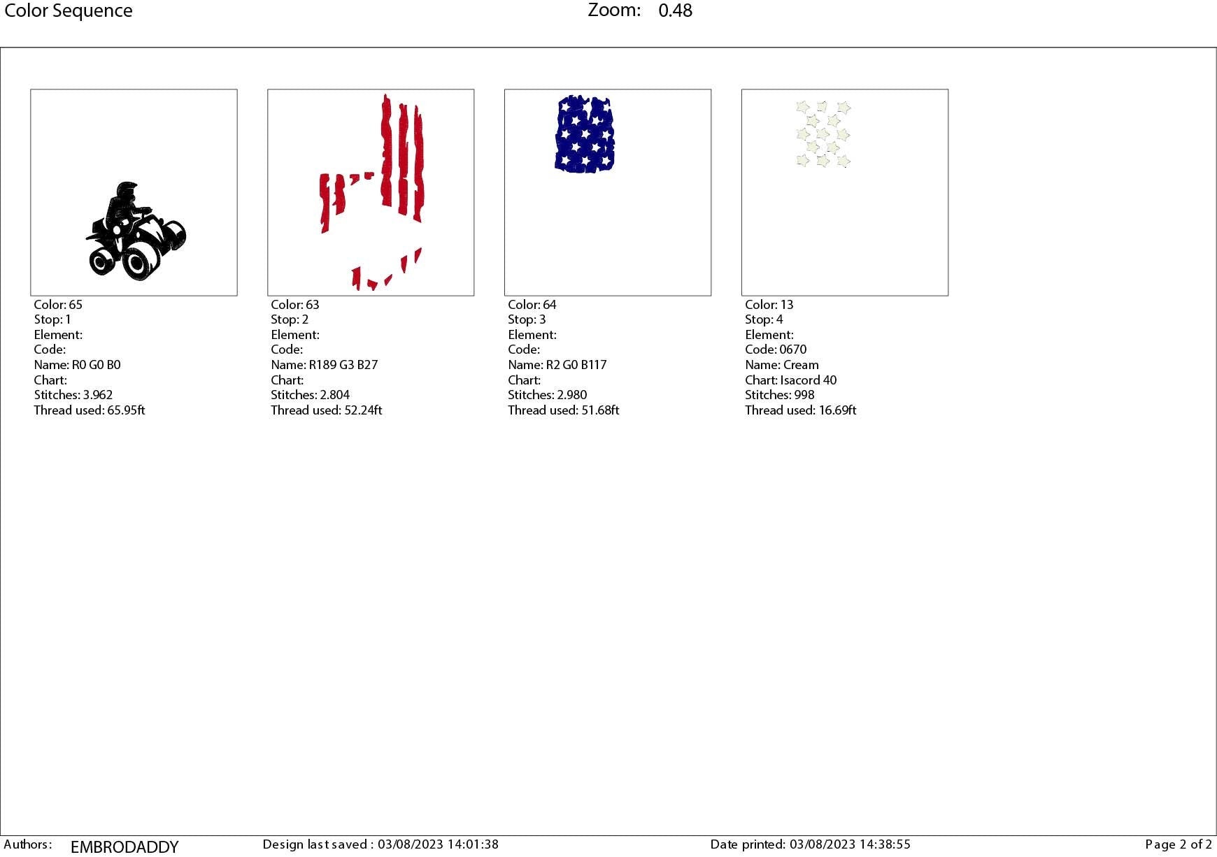 Machine Embroidery files, ATV Flag USA, PES, xxx, hus, dst & more
