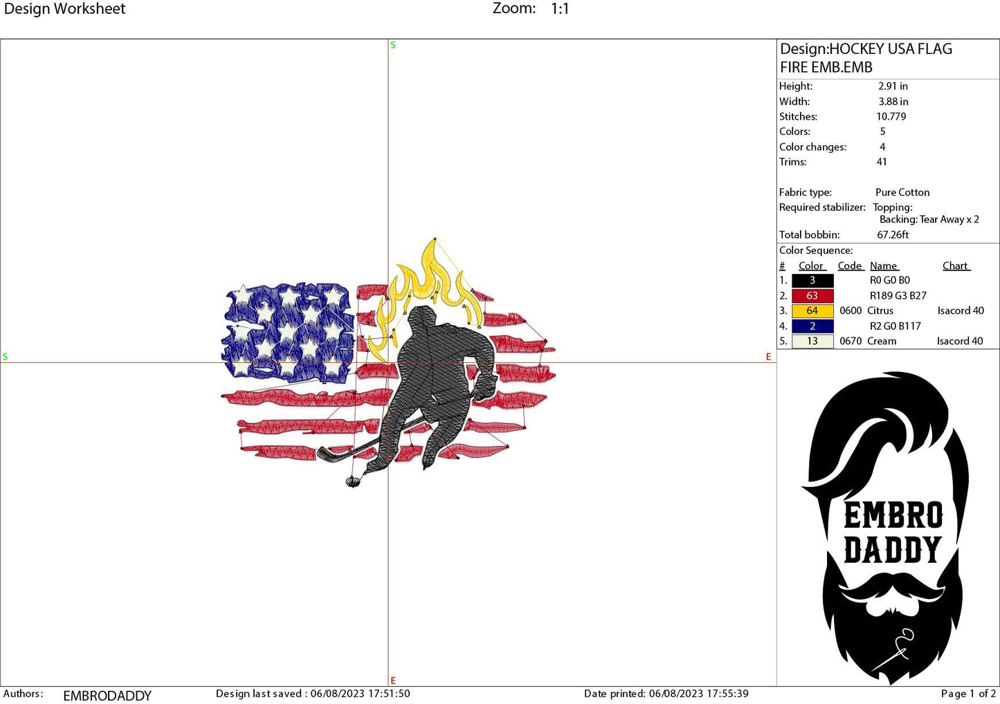 Machine Embroidery files, USA flag, hockey player, PES, DST, xxx, hus & more