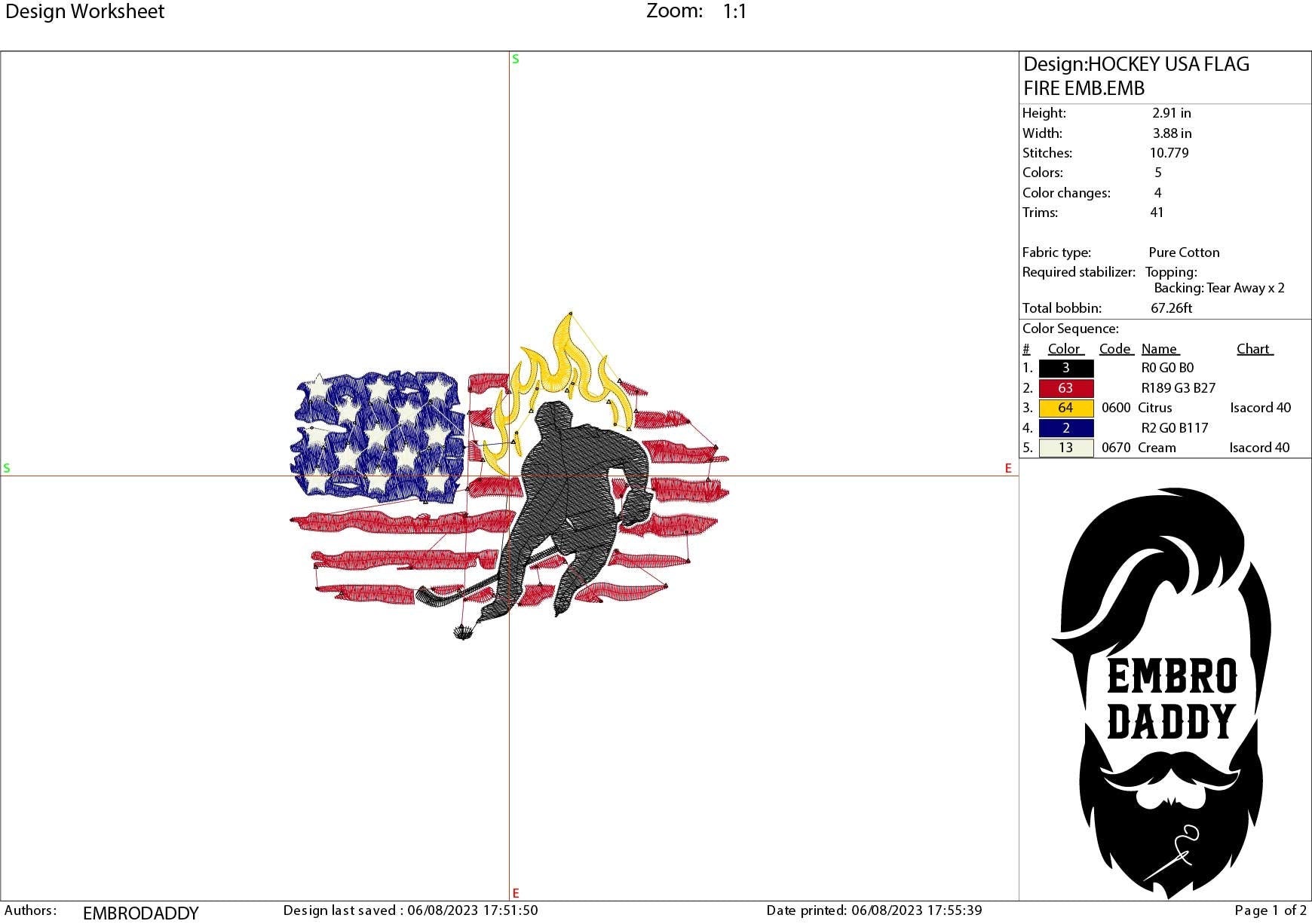 Machine Embroidery files, USA flag, hockey player, PES, DST, xxx, hus & more