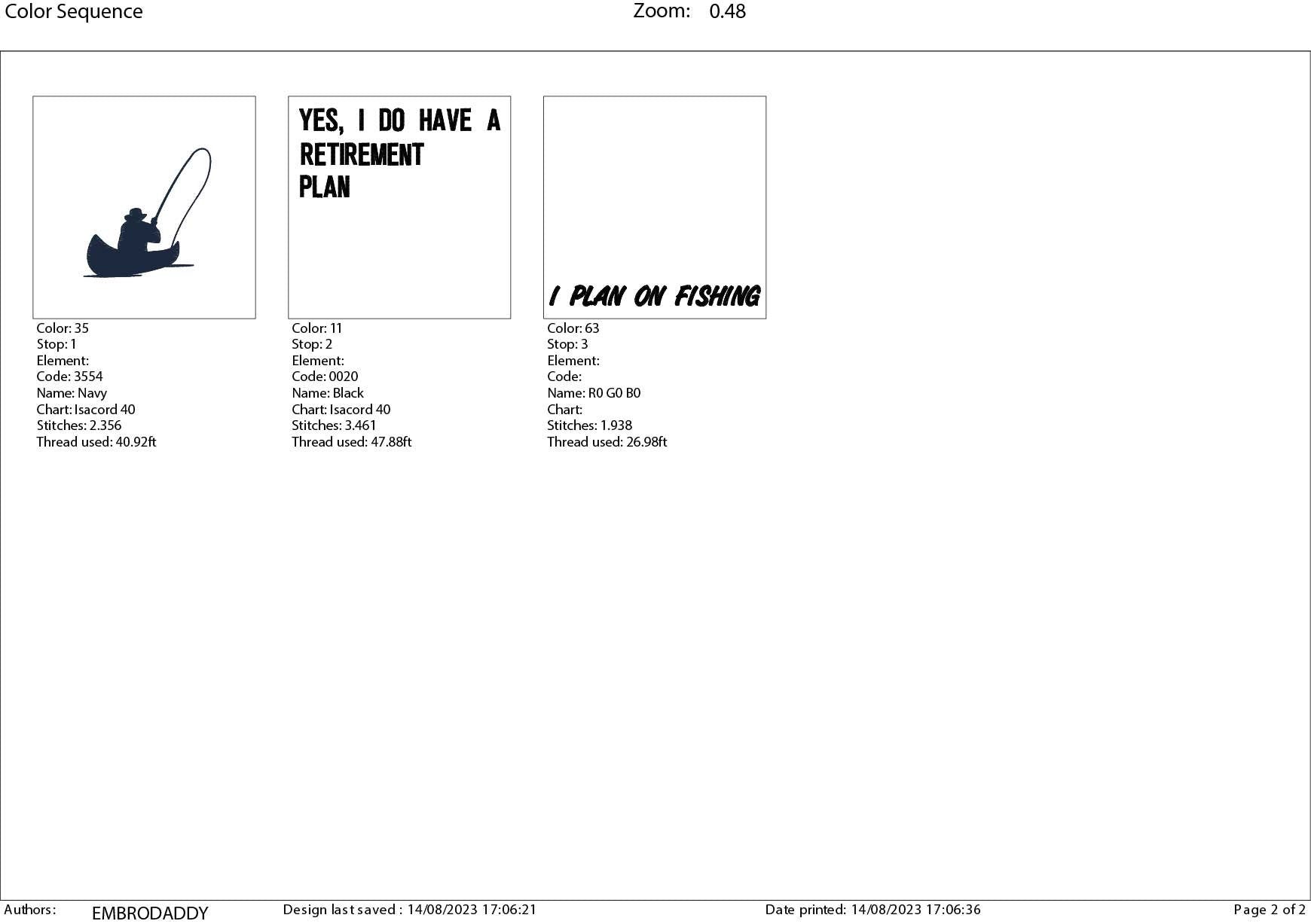 Machine Embroidery files, I plan on fishing, PES, DST, hus & more