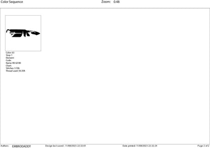 Machine Embroidery files, Hunter buck bullet, PES, xxx, hus & more