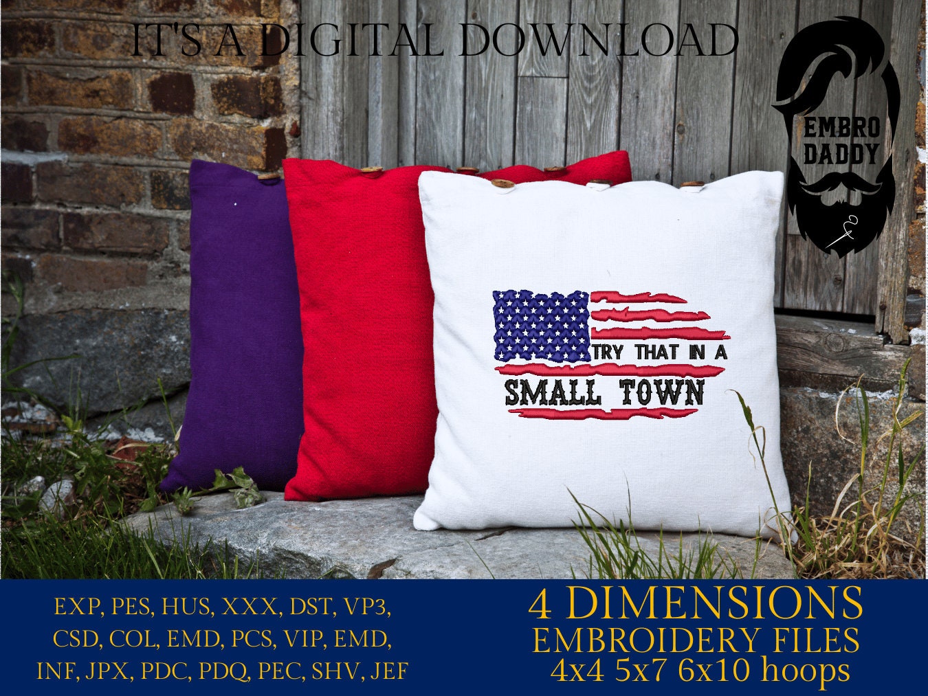 Machine Embroidery files, USA flag, DST, PES, xxx, hus & more