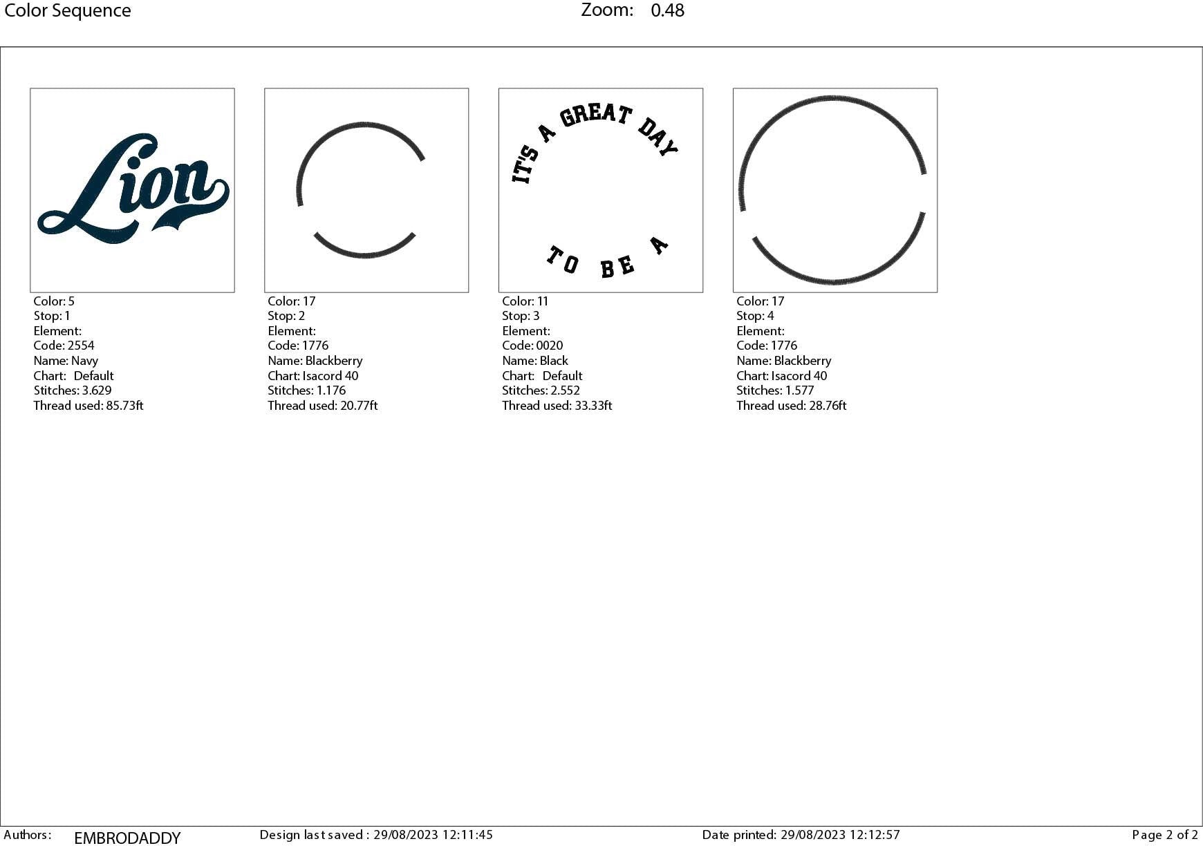 Machine Embroidery files, It's a Great Day To Be A Lion, PES, xxx, hus & more, embroidery files