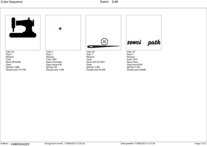 Machine Embroidery files, Sewciopath, PES, DST, xxx, hus & more