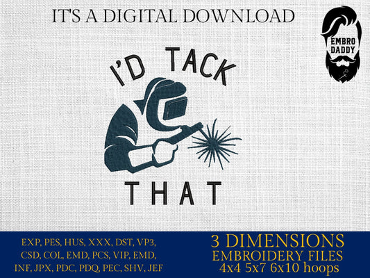 Machine Embroidery files, I'd tack that, PES, DST, xxx, hus & more