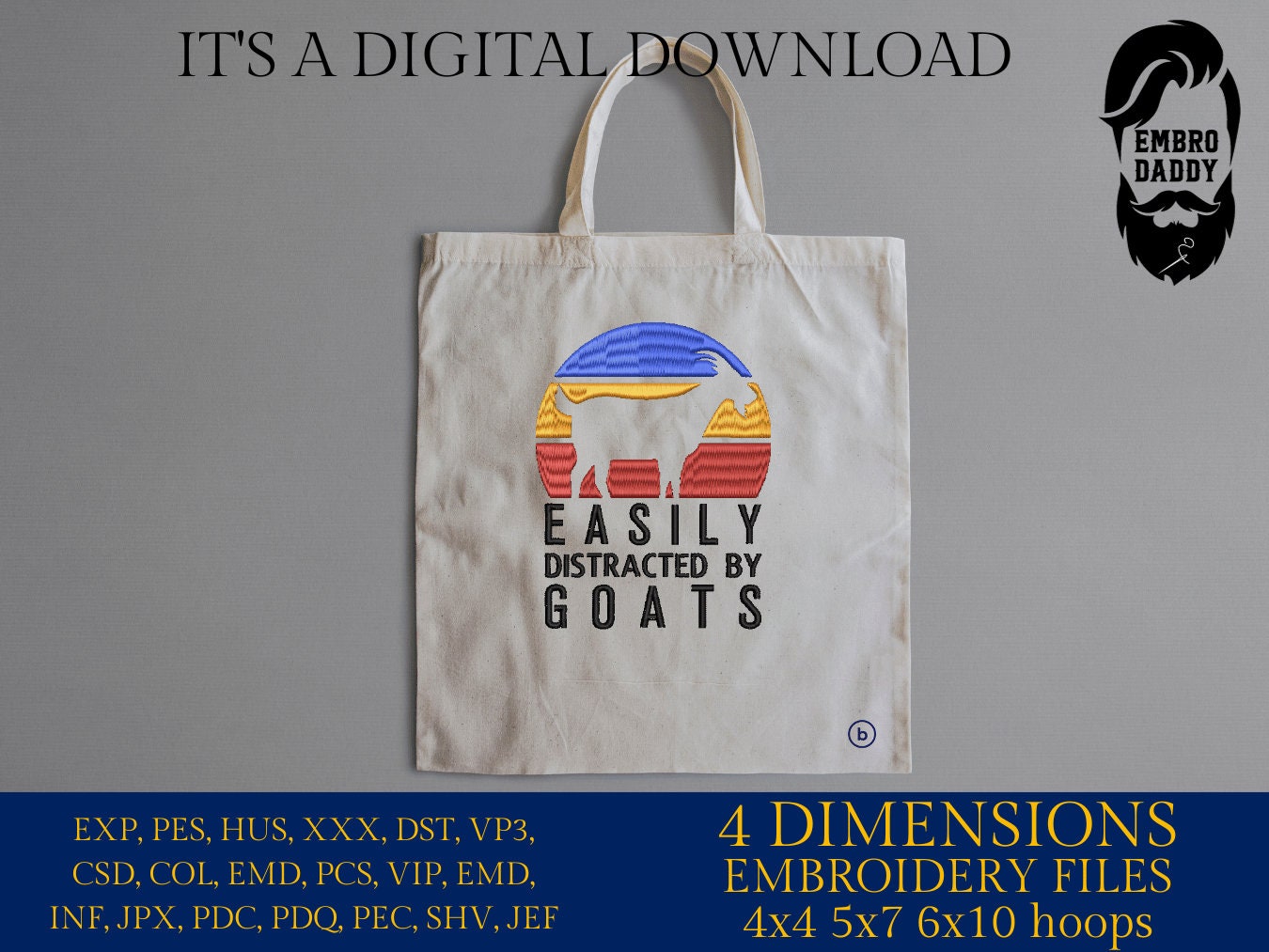 Machine Embroidery, Goat PES, xxx, hus & more, embroidery files