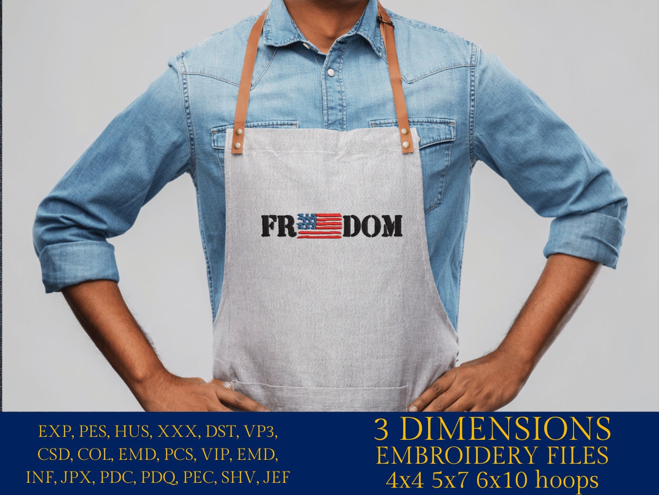 Machine Embroidery files, Freedom, USA flag, DST, PES, xxx, hus & more