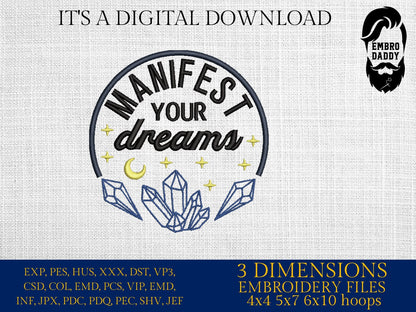 Machine Embroidery files, Dreams, PES, DST, xxx, hus & more