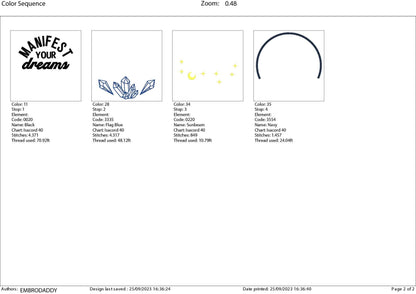 Machine Embroidery files, Dreams, PES, DST, xxx, hus & more