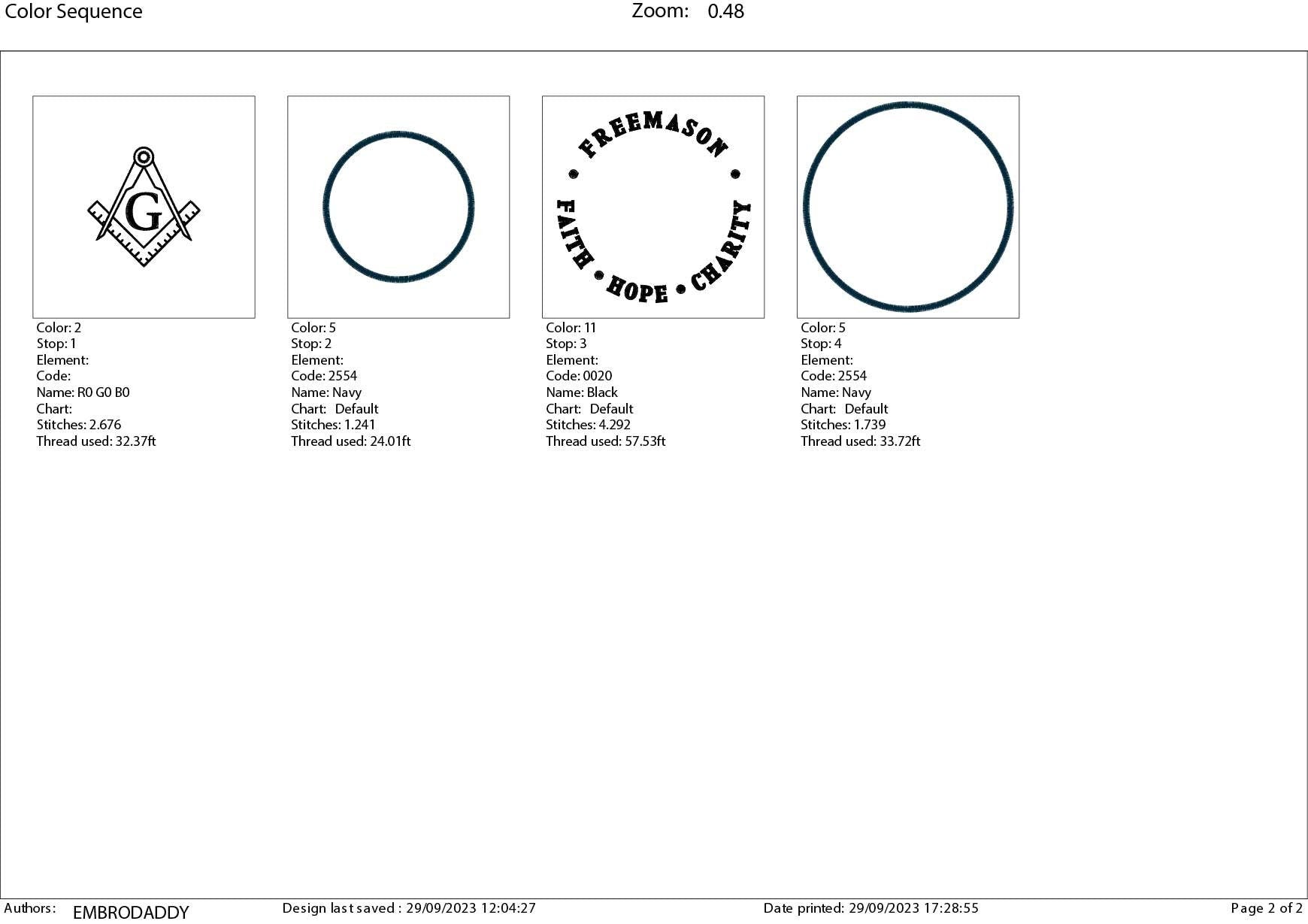 Machine Embroidery files, Freemason, faith, hope, charity PES, DST, xxx, hus & more