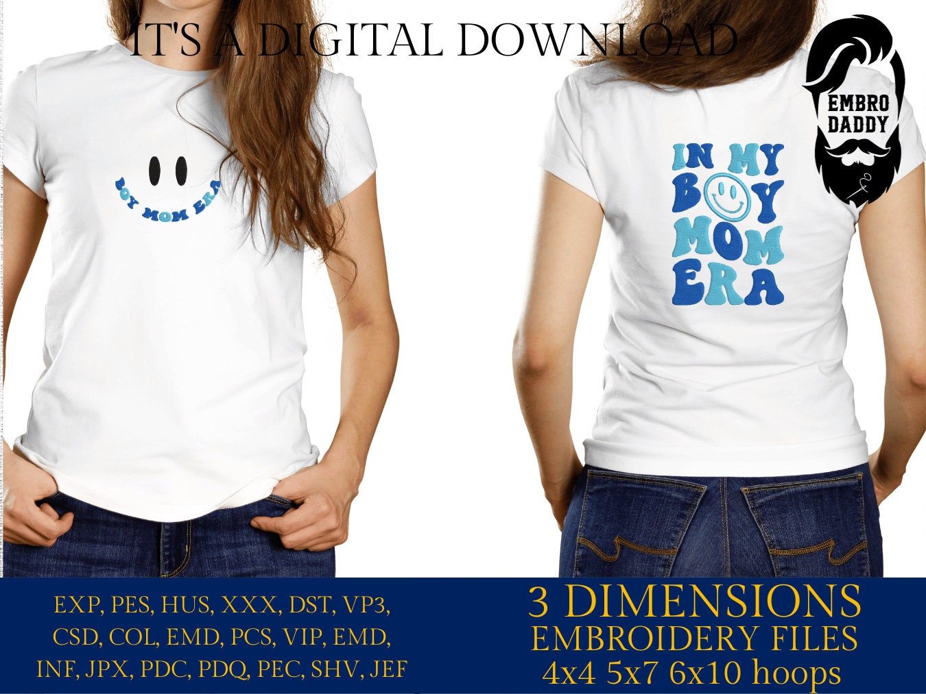Machine Embroidery files, in my mom era, embroidery files, PES, xxx, hus & more, embroidery files