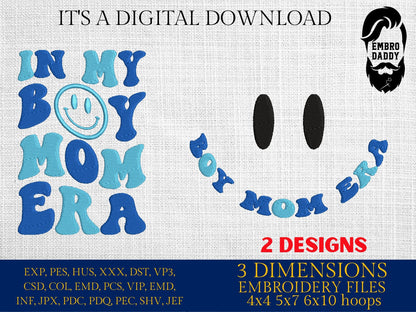 Machine Embroidery files, in my mom era, embroidery files, PES, xxx, hus & more, embroidery files