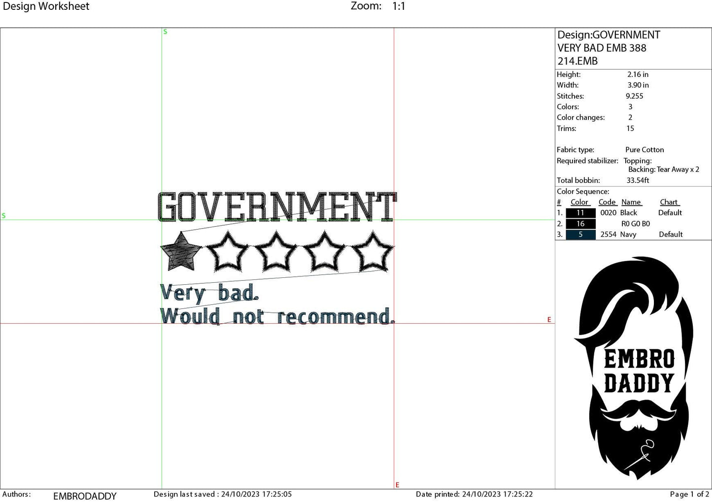 Machine Embroidery files, Government, very bad, PES, xxx, hus & more