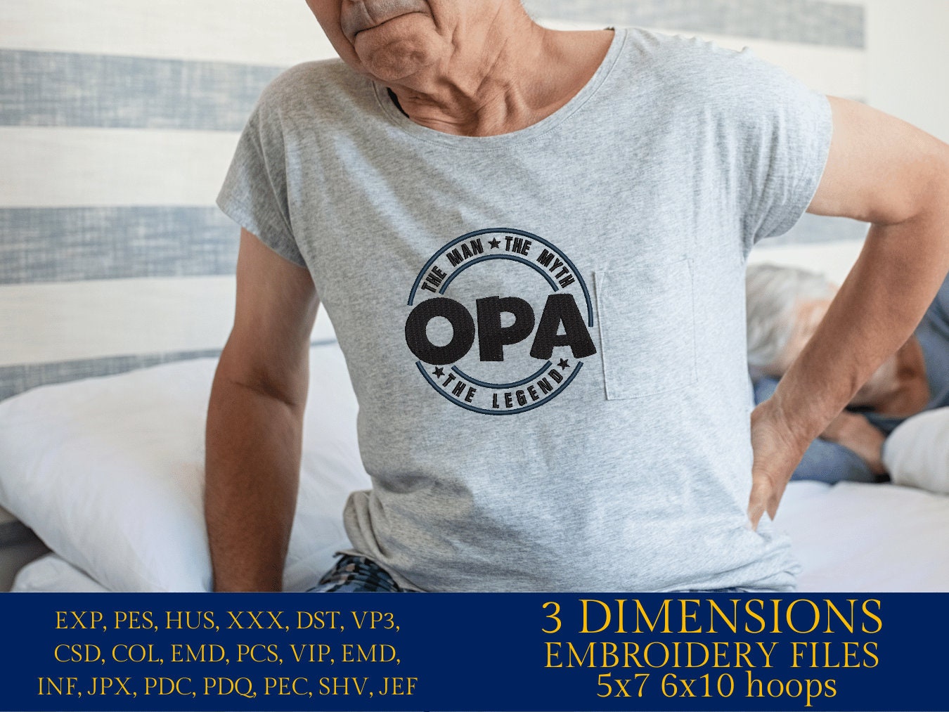 Machine Embroidery files, OPA man myth legend, Grandfather, PES, xxx hus & more