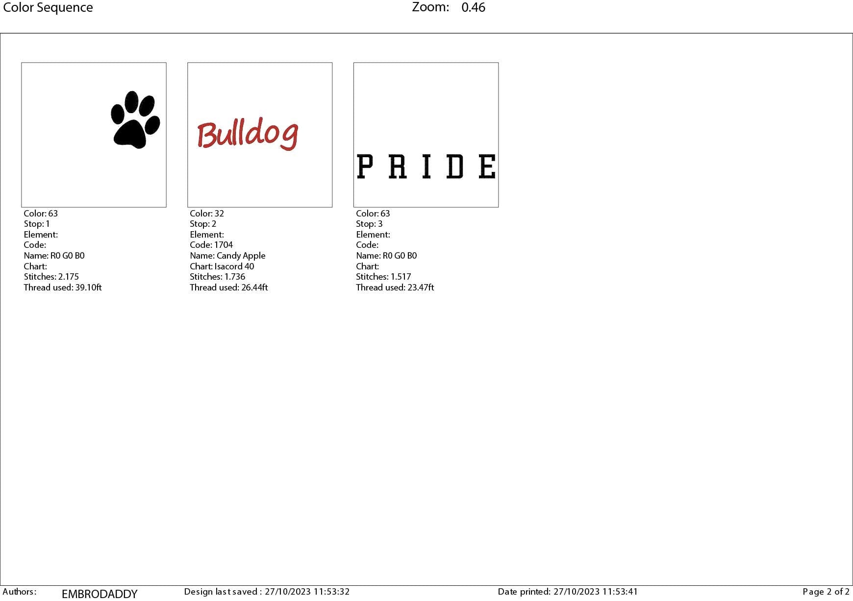 Machine Embroidery files, It's a Great Day To Be A Bulldog, PES, xxx, hus & more, fan embroidery files