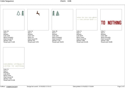 Machine Embroidery files, Children listen to nothing, Funny, Christmas, PES, DST, xxx, hus & more