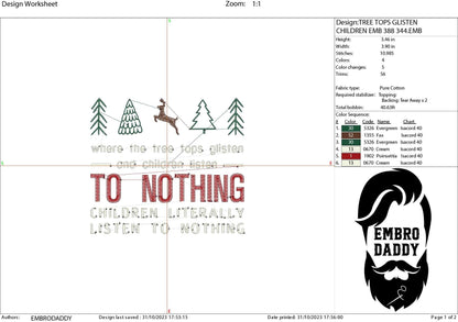 Machine Embroidery files, Children listen to nothing, Funny, Christmas, PES, DST, xxx, hus & more