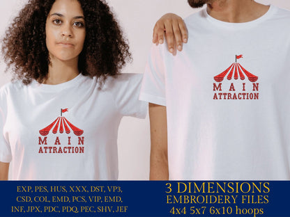 Machine embroidery files, Main attraction, PES, DST, xxx, hus & more