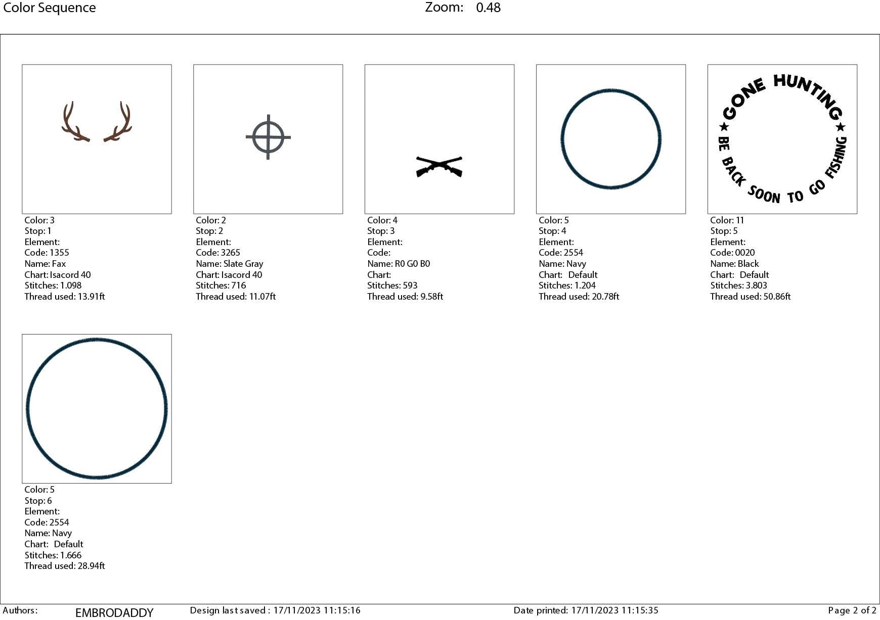 Machine Embroidery files, Gone Hunting, PES, DST, xxx, hus and more