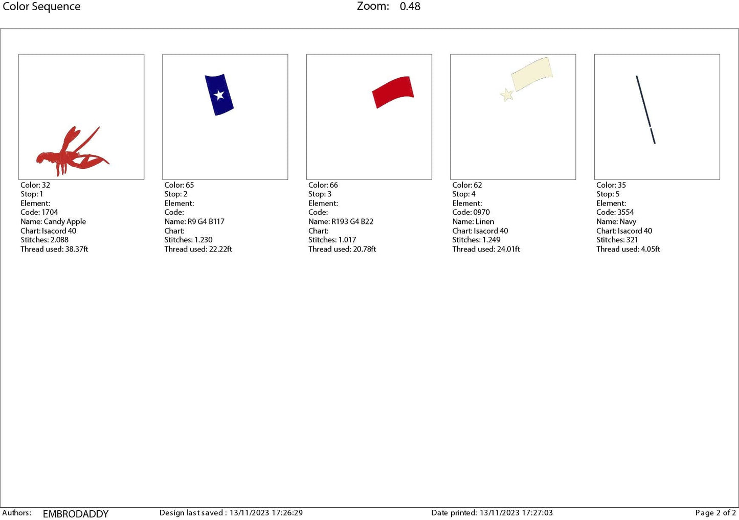 Machine Embroidery files, Crawfish, Texas Flag PES, DST, xxx, hus & more