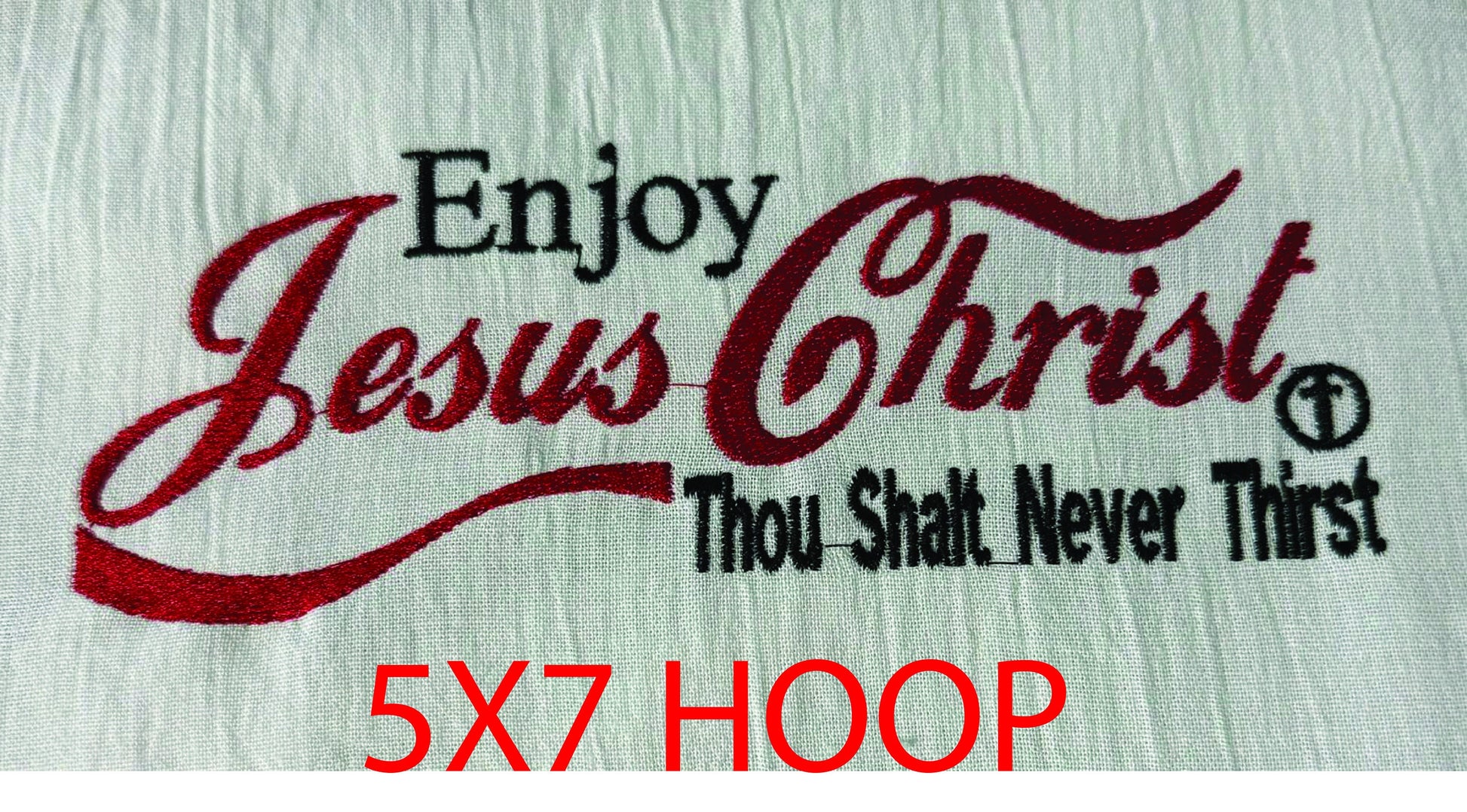 Machine Embroidery files, Enjoy Jesus Christ, Christian, PES, xxx, hus & more