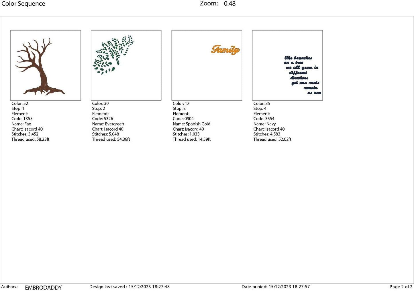 Machine Embroidery files, Family like branches of a tree , PES, DST, xxx, hus and more