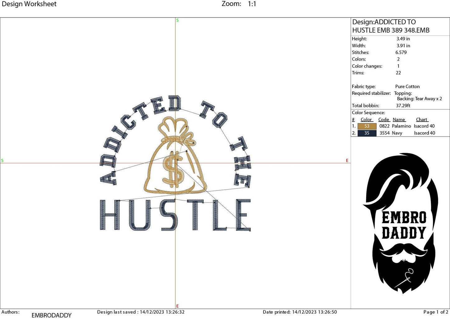 Machine Embroidery files, addicted to the hustle, embroidery files, PES, xxx, hus & more, embroidery files