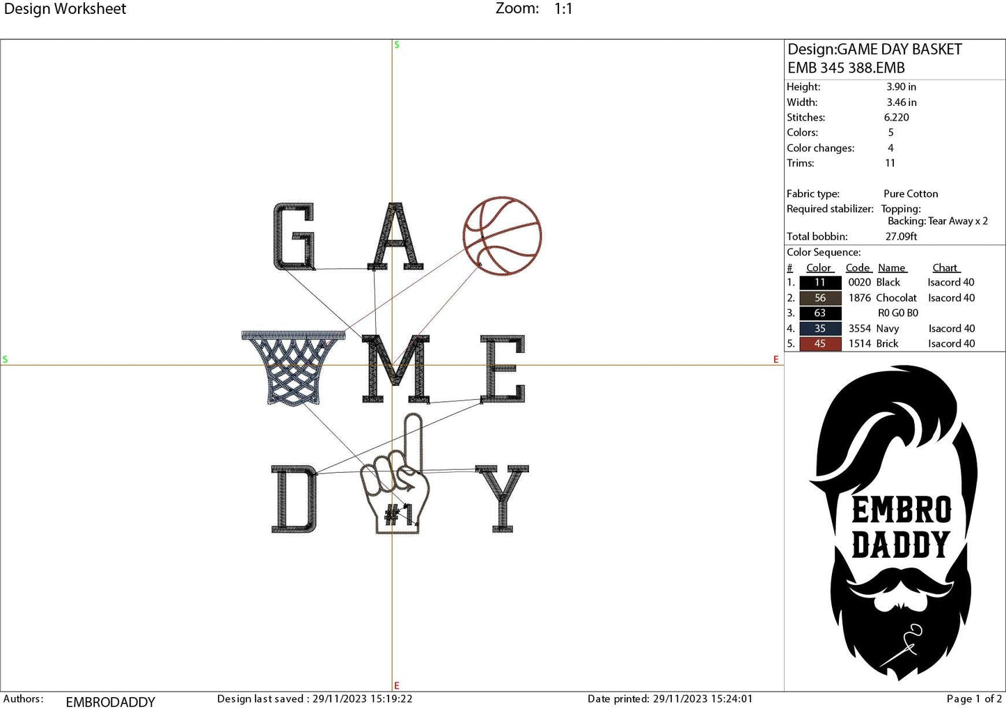 Machine Embroidery files, Game day basketball, PES, xxx, hus & more, fan embroidery files