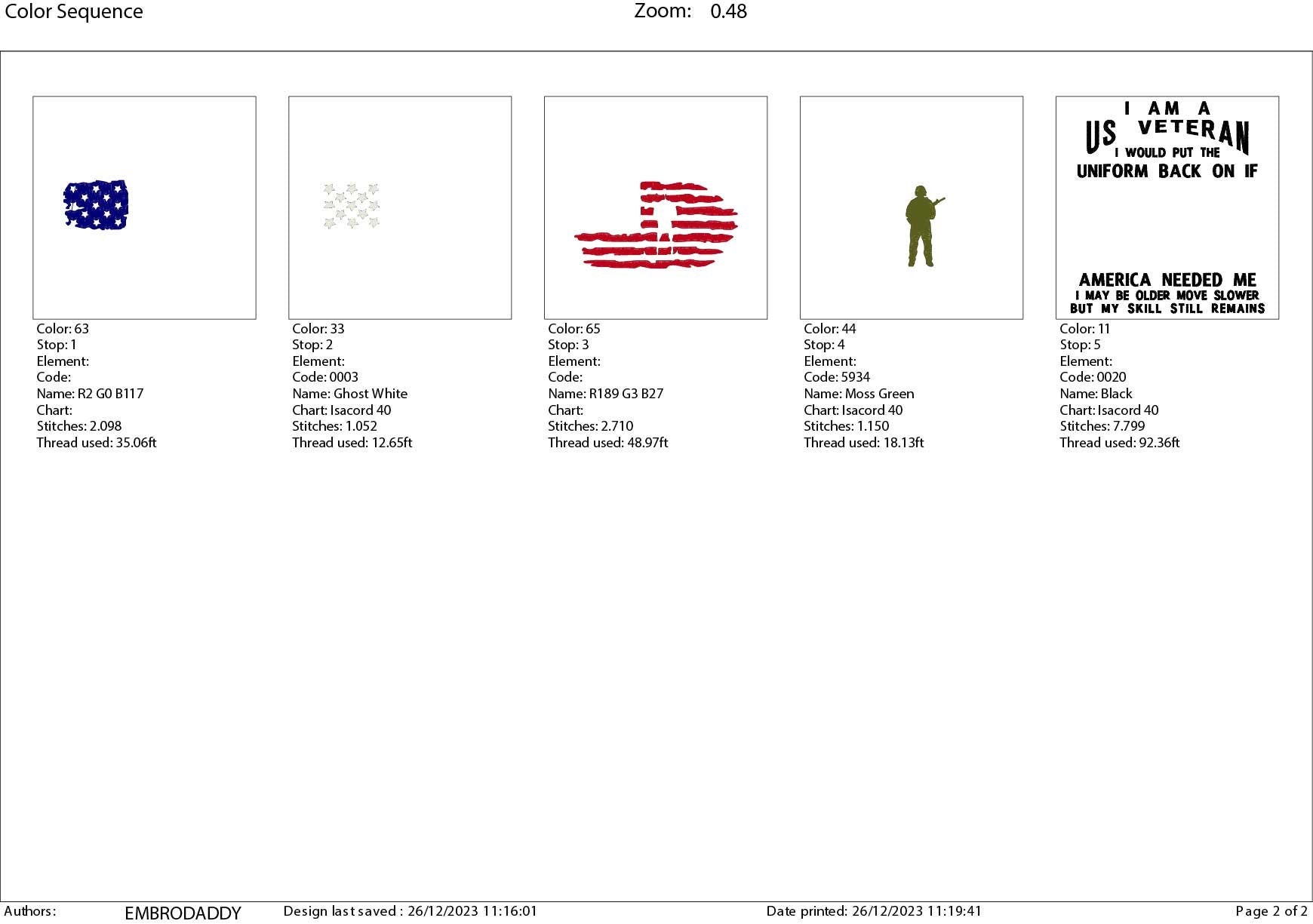 Machine Embroidery files, I am a US veteran, dst, PES, xxx, hus & more