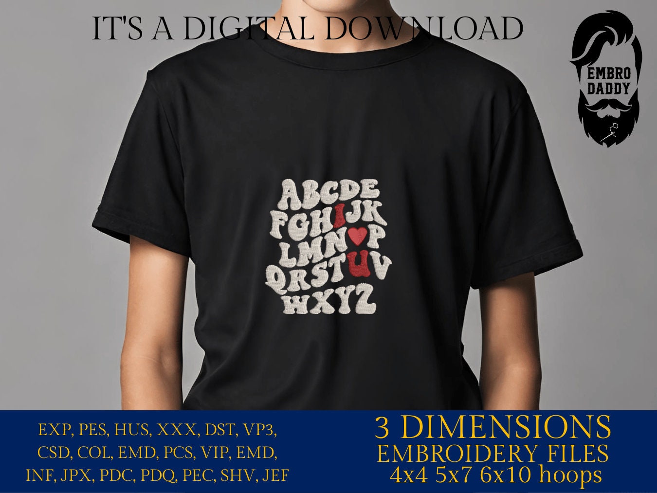 Machine Embroidery files, ABCD I love you, PES, xxx, hus & more, embroidery files