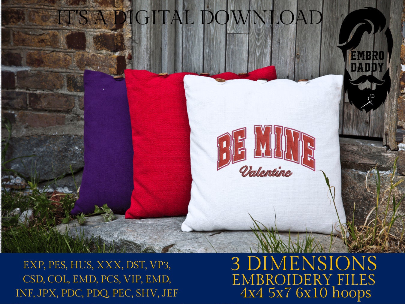 Machine Embroidery files, be mine Valentine, PES, xxx, hus & more, embroidery files