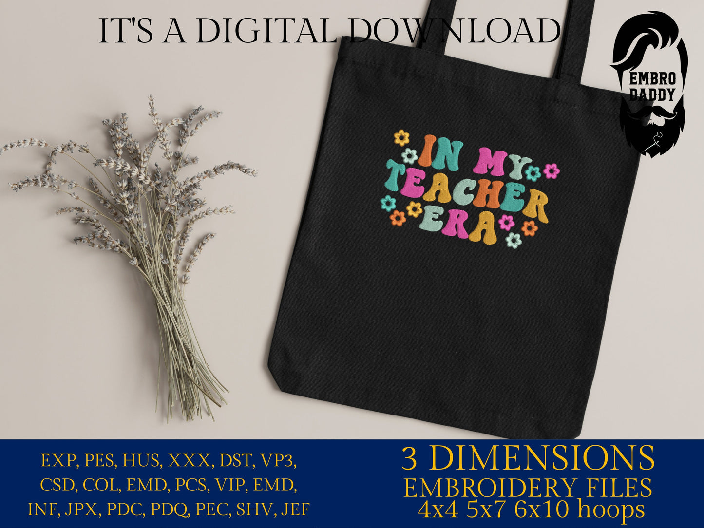 Machine Embroidery files, in my teacher era, embroidery files, PES, xxx, hus & more, embroidery files