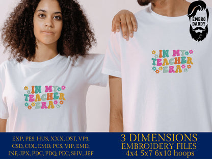 Machine Embroidery files, in my teacher era, embroidery files, PES, xxx, hus & more, embroidery files