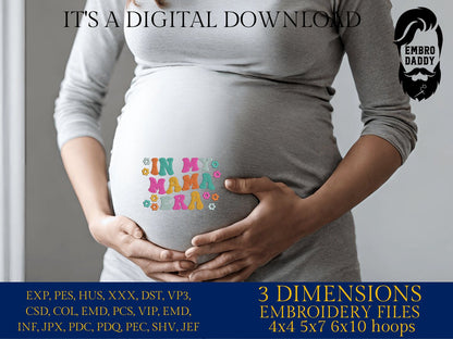 Machine Embroidery files, in my mama era, embroidery files, PES, xxx, hus & more, embroidery files