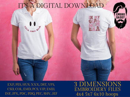 Machine Embroidery files, in my mom era, embroidery files, PES, xxx, hus & more, embroidery files