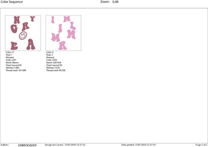 Machine Embroidery files, in my mom era, embroidery files, PES, xxx, hus & more, embroidery files