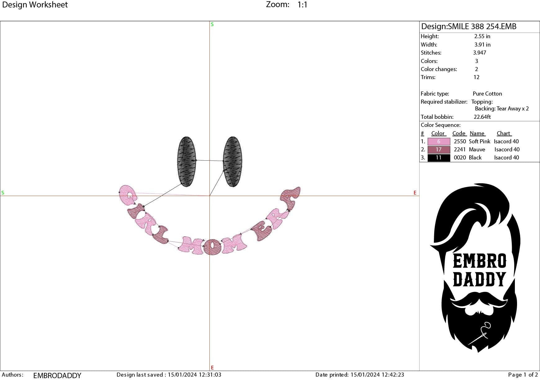 Machine Embroidery files, in my mom era, embroidery files, PES, xxx, hus & more, embroidery files