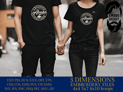 Machine Embroidery files, Cruising Alaska together, PES, xxx, hus & more, embroidery files