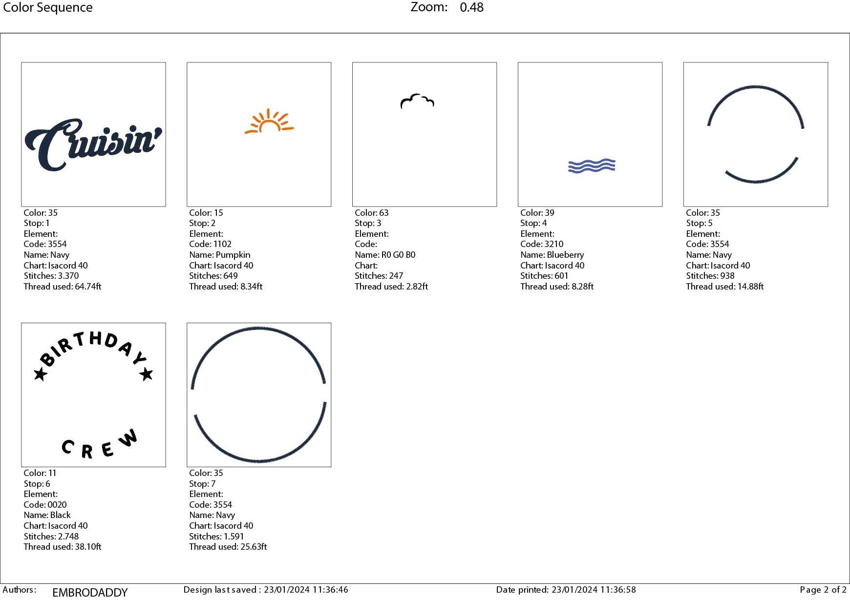 Machine Embroidery files, birthday cruisin' crew, PES, xxx, hus & more, embroidery files