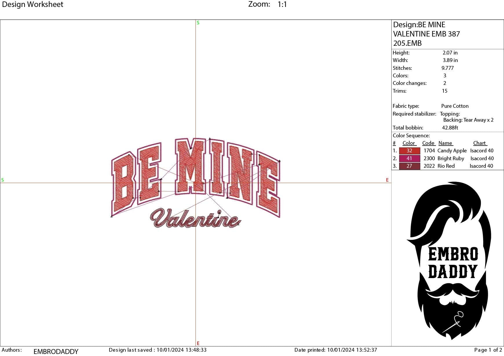 Machine Embroidery files, be mine Valentine, PES, xxx, hus & more, embroidery files