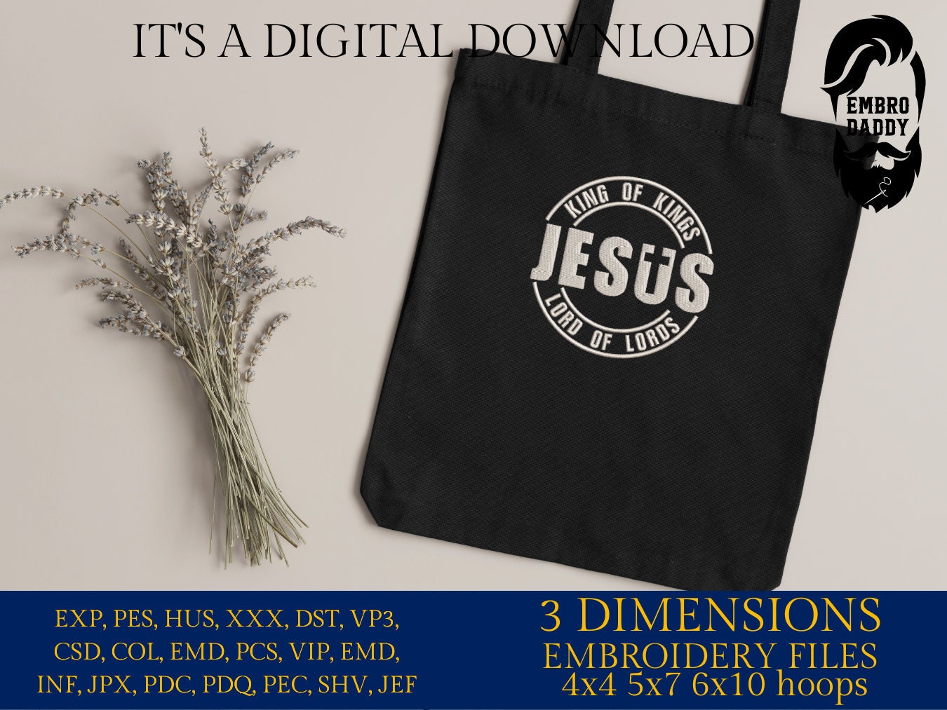 Machine Embroidery files, Jesus, christian, PES, xxx, hus & more