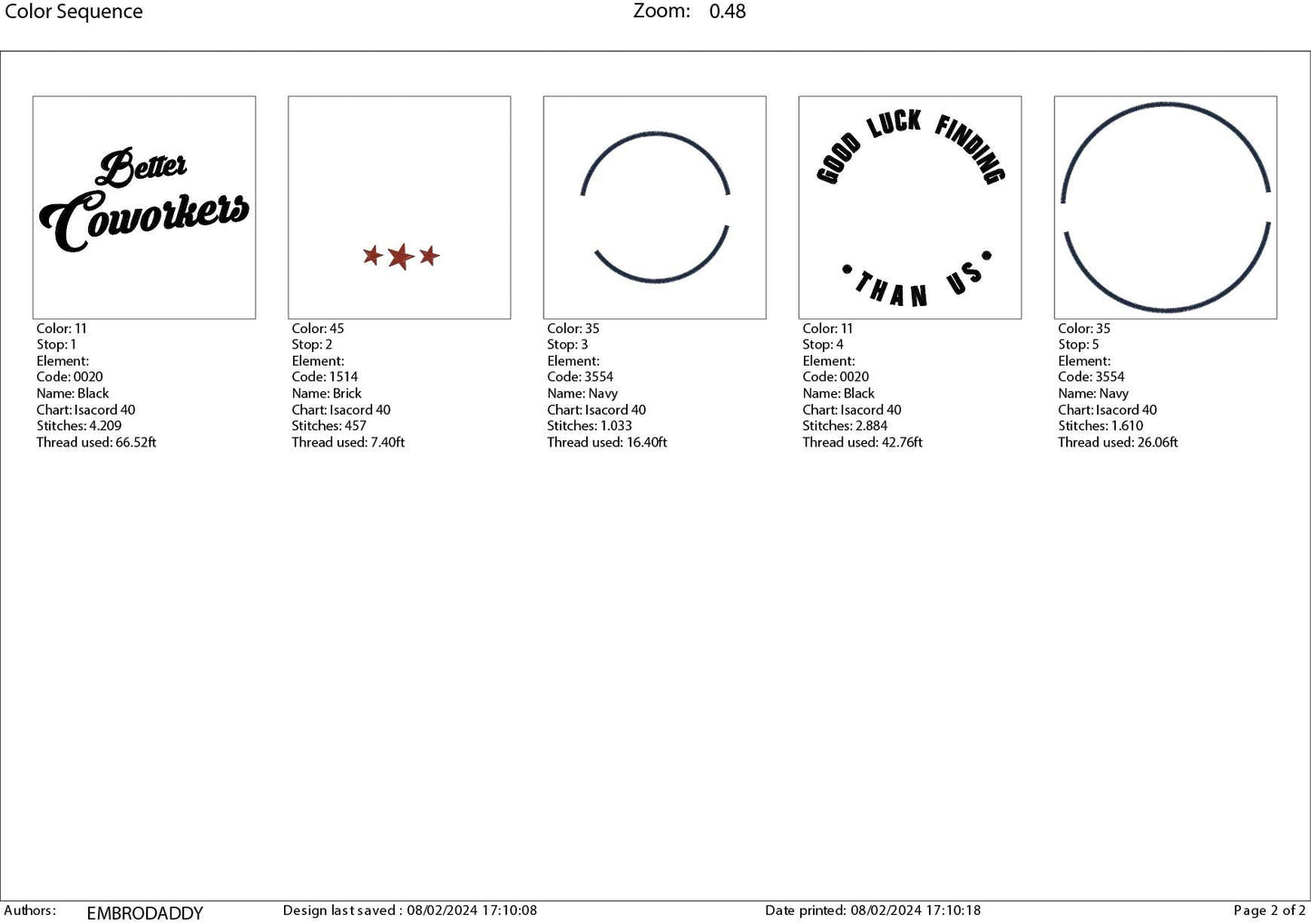 Machine Embroidery files, good luck finding better coworkers, PES, xxx, hus & more, embroidery files