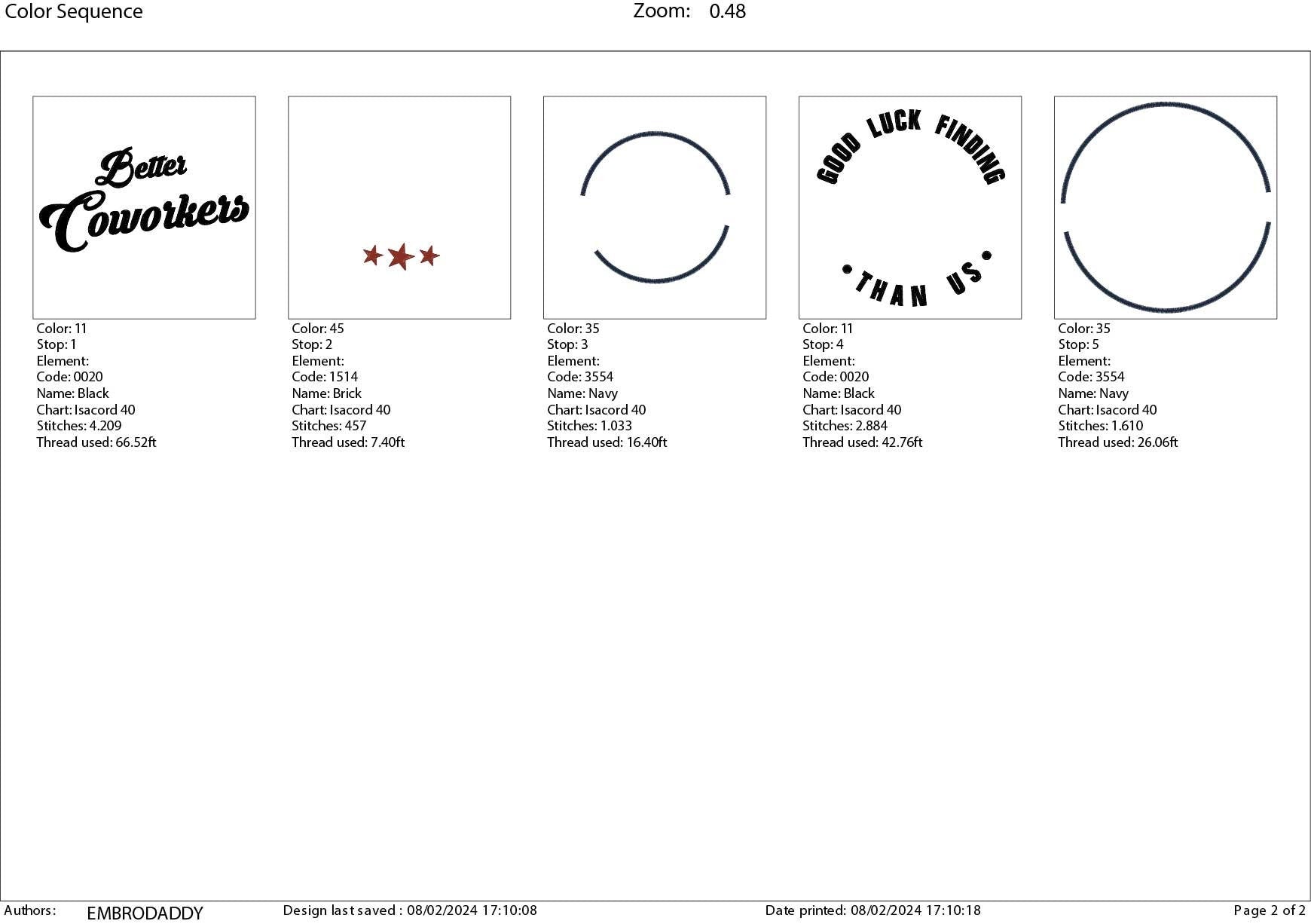 Machine Embroidery files, good luck finding better coworkers, PES, xxx, hus & more, embroidery files