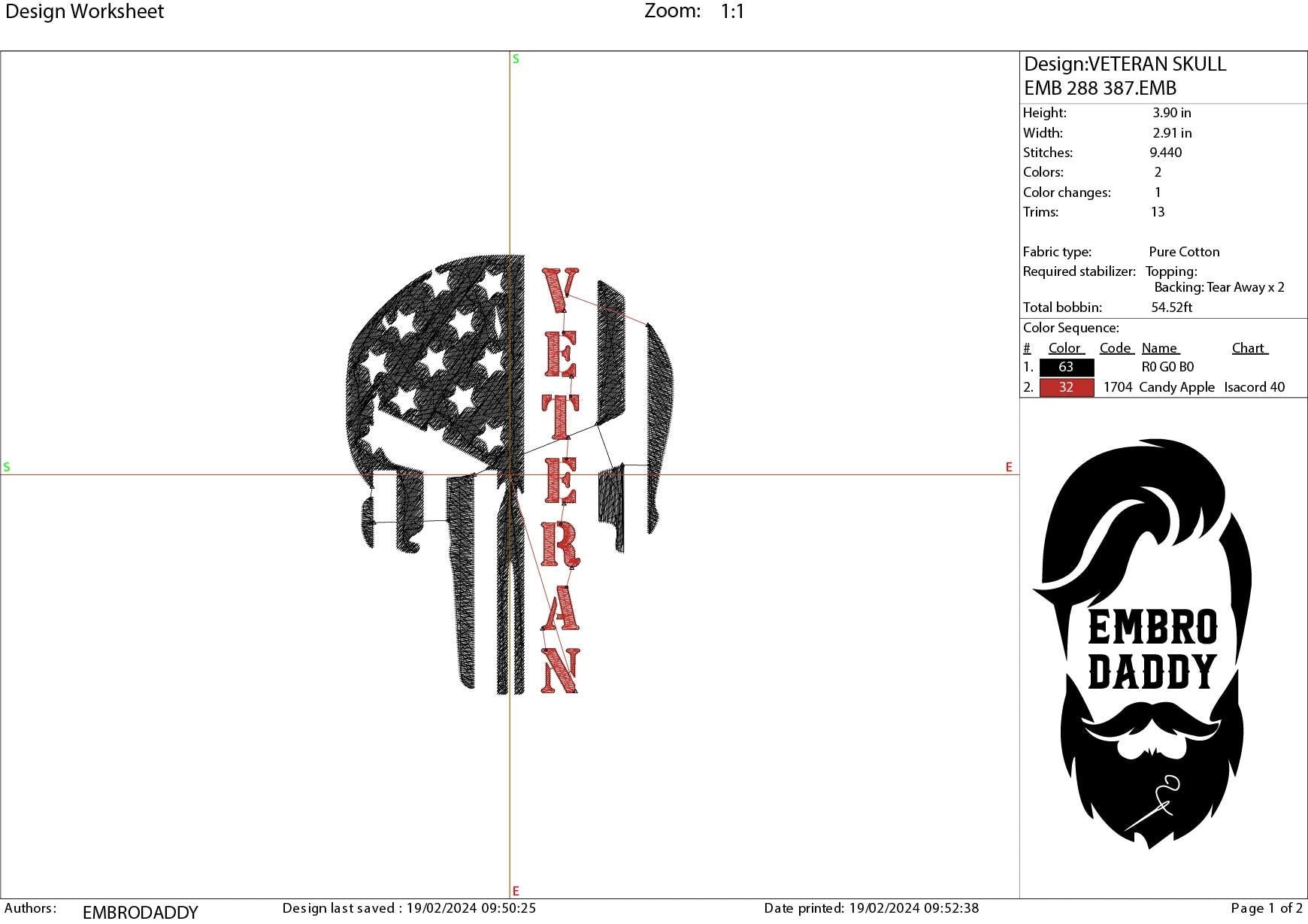 Machine Embroidery files, American Flag, veteran, skull, PES, dst, xxx hus & more