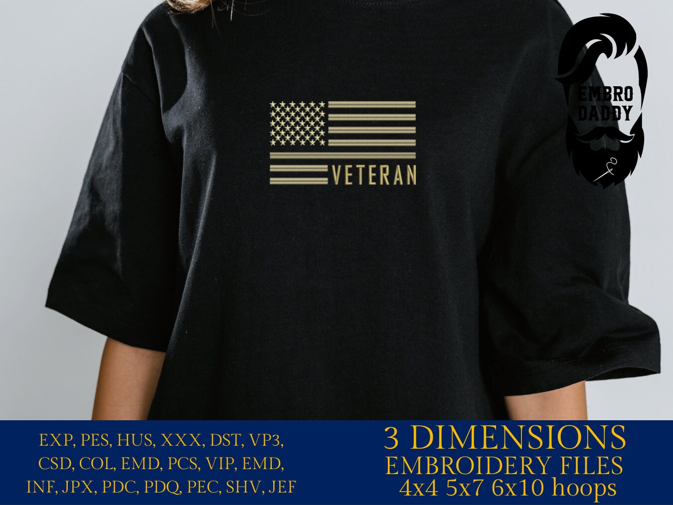 Machine Embroidery files, American Flag, veteran, PES, dst, xxx hus & more