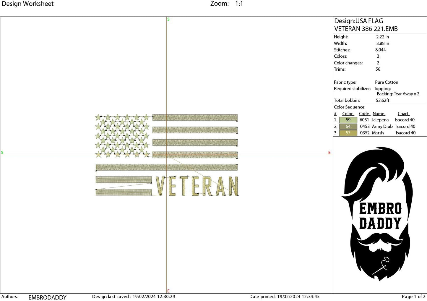 Machine Embroidery files, American Flag, veteran, PES, dst, xxx hus & more