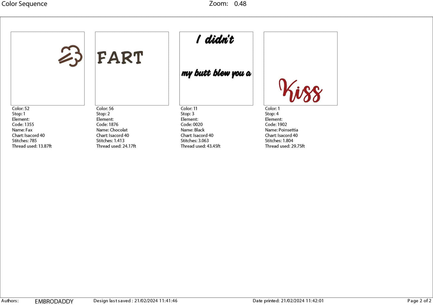 Machine Embroidery files, I didn't fart my butt blew you a kiss, DST, PES, xxx, hus & more, father's day